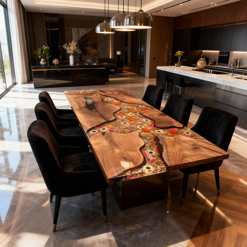 Custom-Black-Walnut-Epoxy-Resin-River-Table-Clear-Transparent-Resin-VJS-5931-02