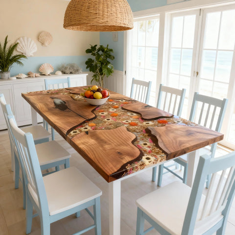 Custom-Black-Walnut-Epoxy-Resin-River-Table-Clear-Transparent-Resin-VJS-5931-09