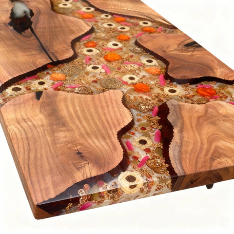 Custom-Black-Walnut-Epoxy-Resin-River-Table-Clear-Transparent-Resin-VJS-5931-11