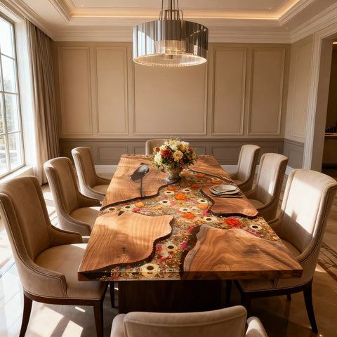 Custom-Black-Walnut-Epoxy-Resin-River-Table-Clear-Transparent-Resin-VJS-5931-12