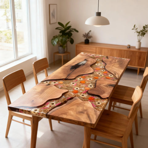 Custom-Black-Walnut-Epoxy-Resin-River-Table-Clear-Transparent-Resin-VJS-5931-20