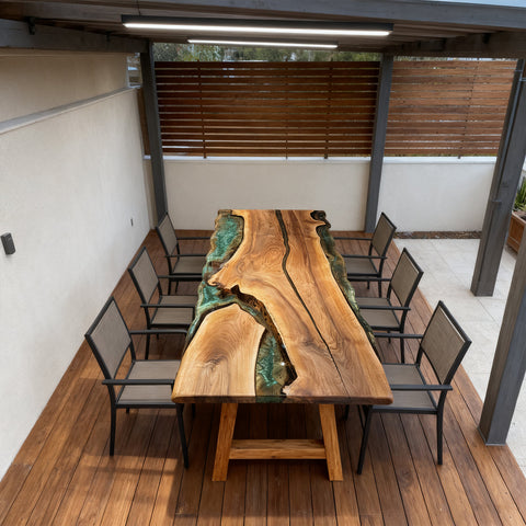 Custom-Black-Walnut-Epoxy-Resin-River-Table-Emerald-Green-ZHL-5827-02