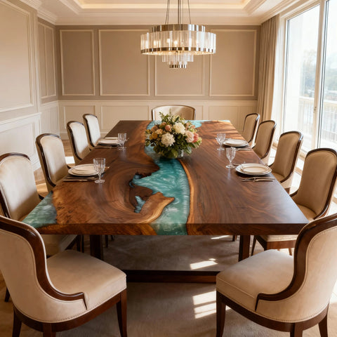 Custom-Black-Walnut-Epoxy-Resin-River-Table-Jade-Turquoise-Pearl-QZN-619-01