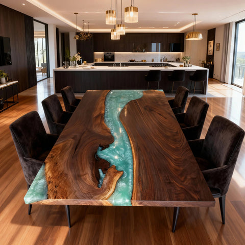 Custom-Black-Walnut-Epoxy-Resin-River-Table-Jade-Turquoise-Pearl-QZN-619-03