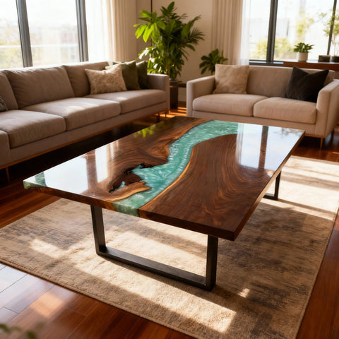Custom-Black-Walnut-Epoxy-Resin-River-Table-Jade-Turquoise-Pearl-QZN-619-08