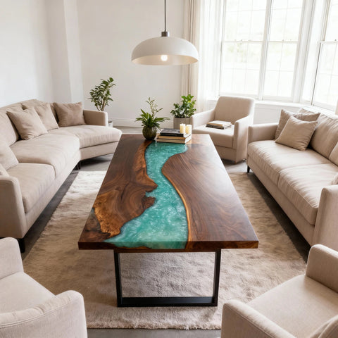 Custom-Black-Walnut-Epoxy-Resin-River-Table-Jade-Turquoise-Pearl-QZN-619-17