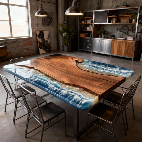 Custom-Black-Walnut-Epoxy-Resin-River-Table-Ocean-Blue-Resin-PKJ-8392-01