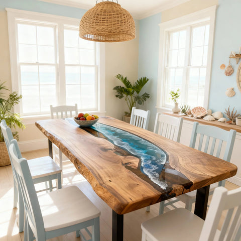 Custom-Black-Walnut-Epoxy-Resin-River-Table-Ocean-Blue-With-White-Surf-QMF-729-01
