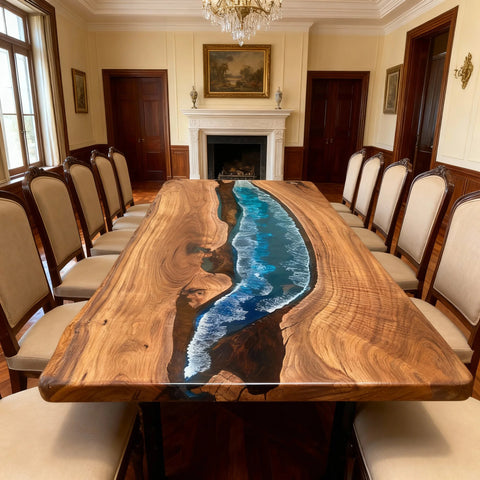 Custom-Black-Walnut-Epoxy-Resin-River-Table-Ocean-Blue-With-White-Surf-QMF-729-11