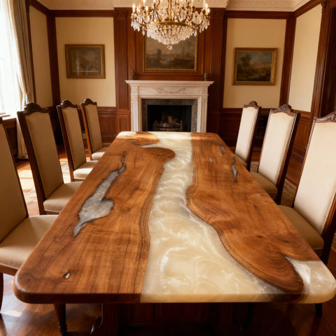 Custom-Black-Walnut-Epoxy-Resin-River-Table-Pearlescent-Ivory-Resin-JQF-7392-05