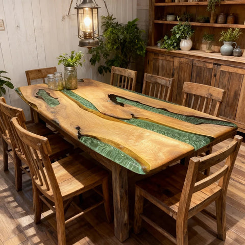 Custom-Black-Walnut-Epoxy-Resin-River-Table-Pearlescent-Jade-Green-ZRW-5183-05