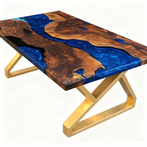 Custom-Black-Walnut-Epoxy-Resin-River-Table-Sapphire-Blue-Pearlescent-LQN-5829-02