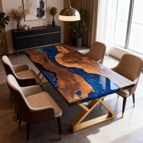 Custom-Black-Walnut-Epoxy-Resin-River-Table-Sapphire-Blue-Pearlescent-LQN-5829-06