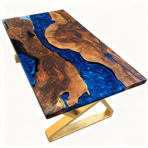 Custom-Black-Walnut-Epoxy-Resin-River-Table-Sapphire-Blue-Pearlescent-LQN-5829-07