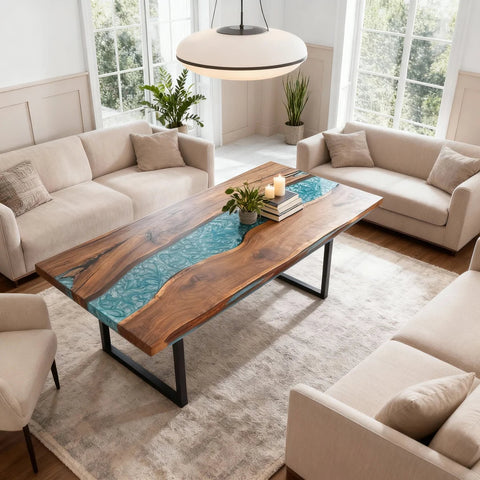 Custom-Black-Walnut-Epoxy-Resin-River-Table-Turquoise-Pearl-ZMV-4187-03