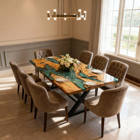 Custom-Olive-Wood-Epoxy-Resin-River-Table-Emerald-Green-Pearl-VQJ-6381-05