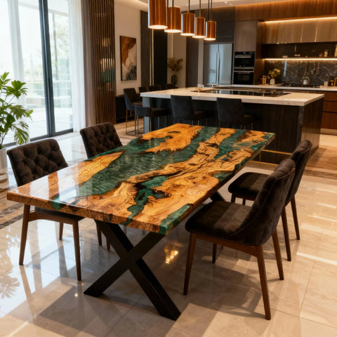 Custom-Olive-Wood-Epoxy-Resin-River-Table-Emerald-Green-Pearl-VQJ-6381-10