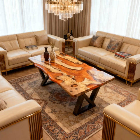 Custom-Olive-Wood-Epoxy-Resin-River-Table-Honey-Amber-KZP-7463-01