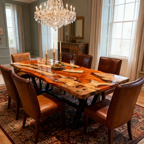 Custom-Olive-Wood-Epoxy-Resin-River-Table-Honey-Amber-KZP-7463-07