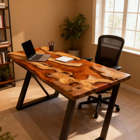 Custom-Olive-Wood-Epoxy-Resin-River-Table-Honey-Amber-KZP-7463-08