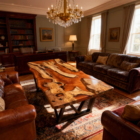 Custom-Olive-Wood-Epoxy-Resin-River-Table-Honey-Amber-KZP-7463-12