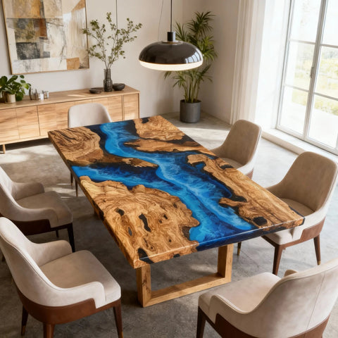 Custom-Olive-Wood-Epoxy-Resin-River-Table-Ocean-Blue-Resin-KHV-3297-10