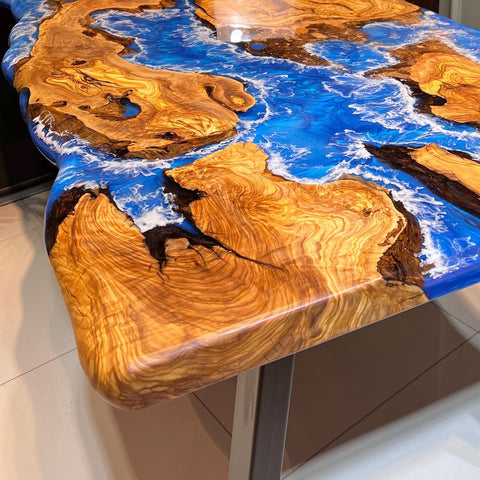 Custom-Olive-Wood-Epoxy-Resin-River-Table-Ocean-Blue-With-Pearlescent-White-RWQ-3187-07