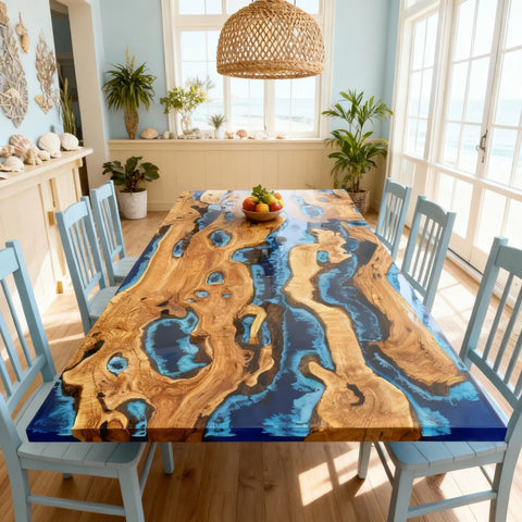 Custom-Olive-Wood-Epoxy-Resin-River-Table-Sapphire-Blue-Resin-With-Aqua-Highlights-KJD-918-02