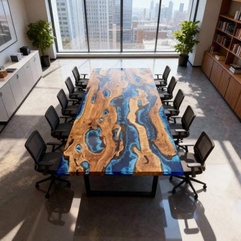 Custom-Olive-Wood-Epoxy-Resin-River-Table-Sapphire-Blue-Resin-With-Aqua-Highlights-KJD-918-05