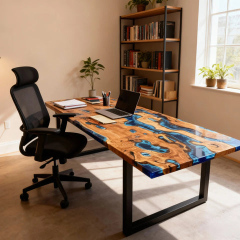 Custom-Olive-Wood-Epoxy-Resin-River-Table-Sapphire-Blue-Resin-With-Aqua-Highlights-KJD-918-07