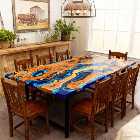 Custom-Olive-Wood-Epoxy-Resin-River-Table-Sapphire-Blue-Resin-With-Aqua-Highlights-KJD-918-09