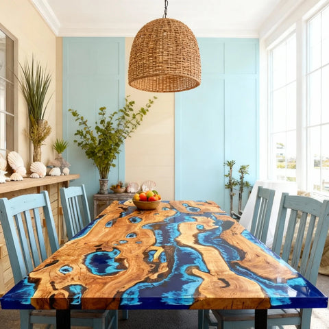 Custom-Olive-Wood-Epoxy-Resin-River-Table-Sapphire-Blue-Resin-With-Aqua-Highlights-KJD-918-12