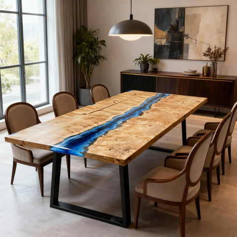Custom-Poplar-Wood-Epoxy-Resin-River-Table-Azure-To-Cobalt-Blue-Pearl-QMX-682-07