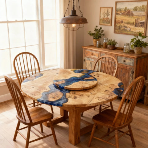 Custom-Poplar-Wood-Epoxy-Resin-River-Table-Sapphire-Blue-Resin-XJG-2961-07