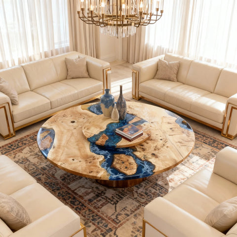 Custom-Poplar-Wood-Epoxy-Resin-River-Table-Sapphire-Blue-Resin-XJG-2961-10