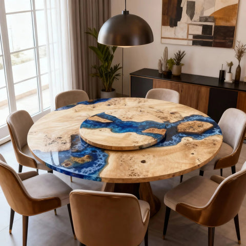Custom-Poplar-Wood-Epoxy-Resin-River-Table-Sapphire-Blue-Resin-XJG-2961-13