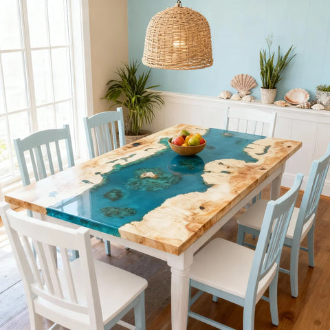 Custom-Poplar-Wood-Epoxy-Resin-River-Table-Turquoise-To-Teal-Resin-RKU-5731-03