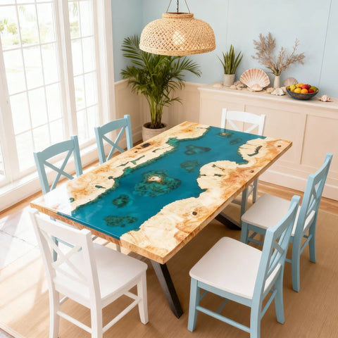 Custom-Poplar-Wood-Epoxy-Resin-River-Table-Turquoise-To-Teal-Resin-RKU-5731-04