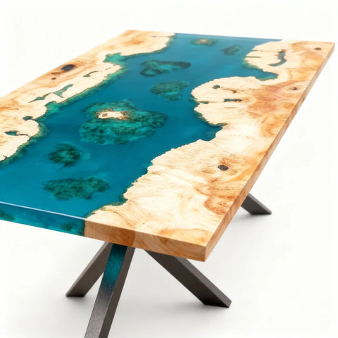 Custom-Poplar-Wood-Epoxy-Resin-River-Table-Turquoise-To-Teal-Resin-RKU-5731-08