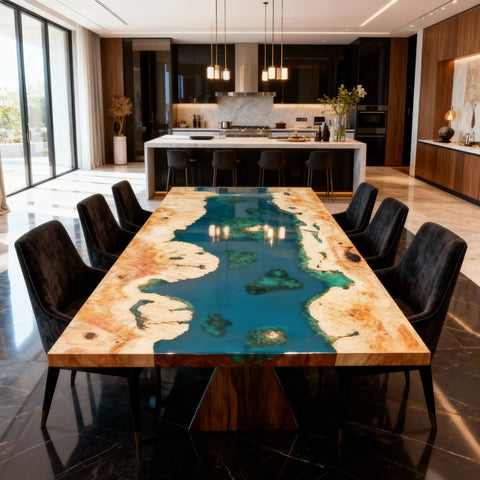 Custom-Poplar-Wood-Epoxy-Resin-River-Table-Turquoise-To-Teal-Resin-RKU-5731-10