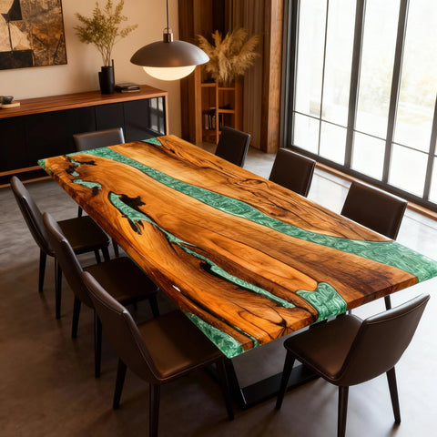 Custom-Walnut-Epoxy-Resin-River-Table-Jade-Green-Pearlescent-QZN-742-03