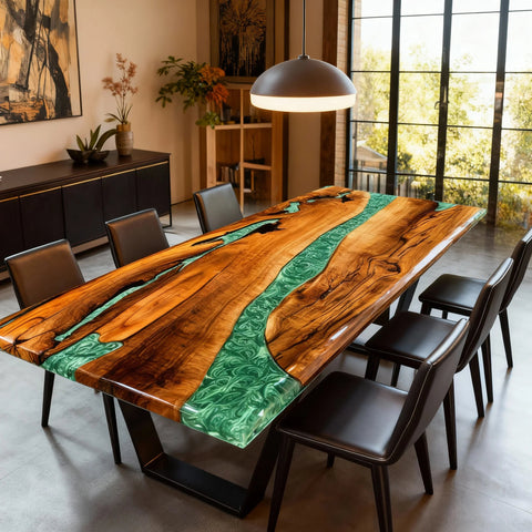 Custom-Walnut-Epoxy-Resin-River-Table-Jade-Green-Pearlescent-QZN-742-05