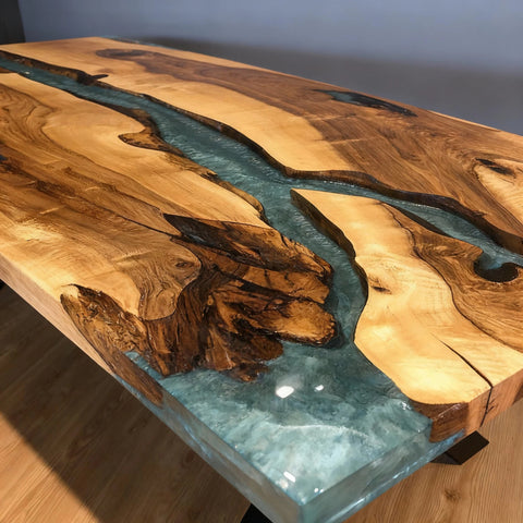 Custom-Walnut-Epoxy-Resin-River-Table-Sea-Glass-Turquoise-ZKP-847-02