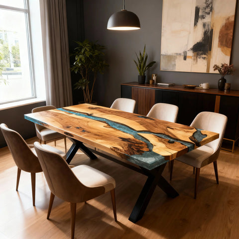 Custom-Walnut-Epoxy-Resin-River-Table-Sea-Glass-Turquoise-ZKP-847-03