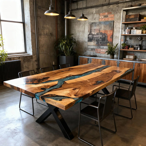 Custom-Walnut-Epoxy-Resin-River-Table-Sea-Glass-Turquoise-ZKP-847-07