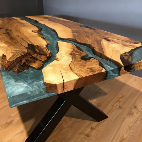 Custom-Walnut-Epoxy-Resin-River-Table-Sea-Glass-Turquoise-ZKP-847-09