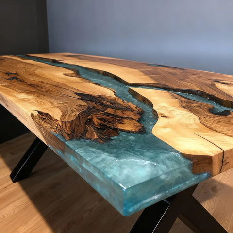 Custom-Walnut-Epoxy-Resin-River-Table-Sea-Glass-Turquoise-ZKP-847-10