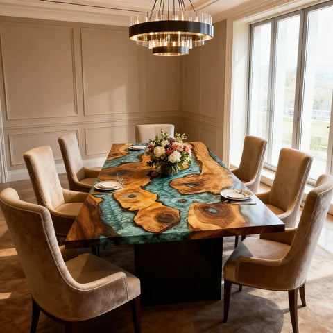 Custom-Walnut-Epoxy-Resin-River-Table-Turquoise-Sea-Glass-Resin-JWX-3829-01