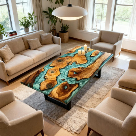 Custom-Walnut-Epoxy-Resin-River-Table-Turquoise-Sea-Glass-Resin-JWX-3829-03