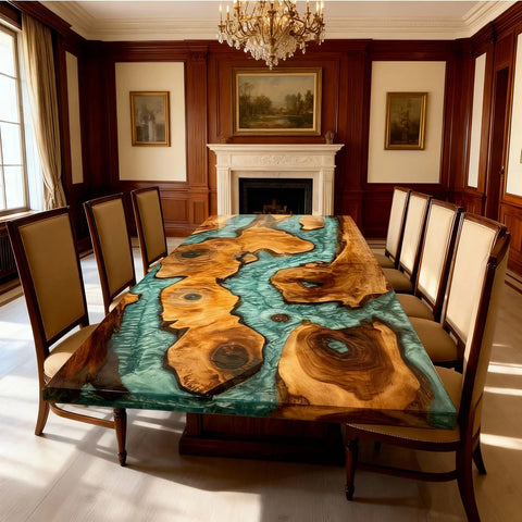 Custom-Walnut-Epoxy-Resin-River-Table-Turquoise-Sea-Glass-Resin-JWX-3829-04